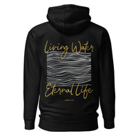 Living Water Eternal Life Hoodie In Black
