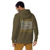 Man Wearing A Living Water Eternal Life Hoodie In Military Green