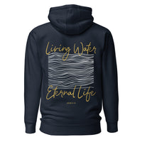 Living Water Eternal Life Hoodie In Navy