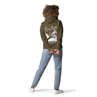 Woman Wearing A Way Maker Hoodie In Military Green