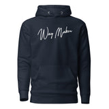 Front View Of A Way Maker Hoodie In Navy