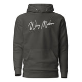 Front View Of A Way Maker Hoodie In Vintage Black