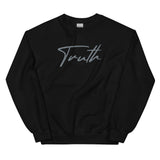 Front Mockup Of A Black Truth Sweatshirt