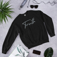 Flat Mockup Of A Black Truth Sweatshirt