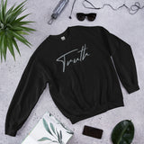 Flat Mockup Of A Black Truth Sweatshirt