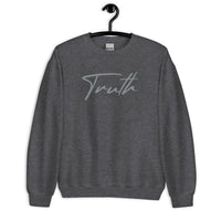 Heather Grey Truth Sweatshirt On Hanger