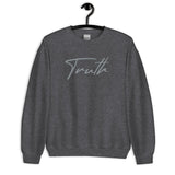 Heather Grey Truth Sweatshirt On Hanger