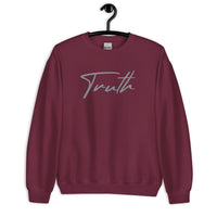 Maroon Truth Sweatshirt On Hanger