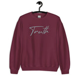 Maroon Truth Sweatshirt On Hanger