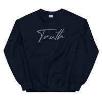 Flat Mockup Of A Navy Truth Sweatshirt