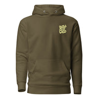 Front View Of A Child Of God Hoodie In Military Green