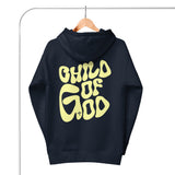 Child Of God Hoodie In Navy On Hanger