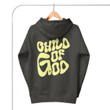 Child Of God Hoodie In Vintage Black On Hanger