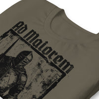 Close Up Of A Ad Maiorem Dei Gloriam T-shirt In Army