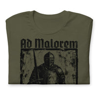 Front View Of A Military green Ad Maiorem Dei Gloriam T-shirt