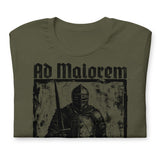 Front View Of A Military green Ad Maiorem Dei Gloriam T-shirt