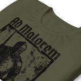 Close Up Of A Ad Maiorem Dei Gloriam T-shirt In Military Green
