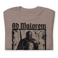 Front View Of A Ad Maiorem Dei Gloriam T-shirt In Pebble