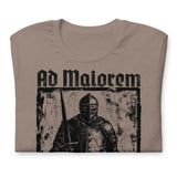Front View Of A Ad Maiorem Dei Gloriam T-shirt In Pebble