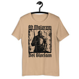 Tan Ad Maiorem Dei Gloriam T-shirt On Hanger