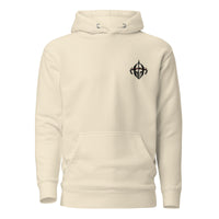 Front View Of A Arise Hoodie In Bone