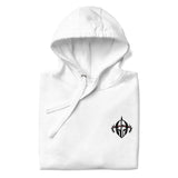 Close Up Of A White Arise Hoodie