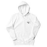 Front View Of A White Arise Hoodie