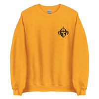 Front View Of A Arise Sweatshirt In Gold
