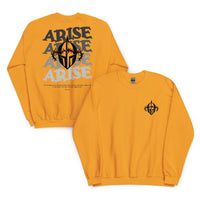 Back And Front Of A Arise Sweatshirt In Gold