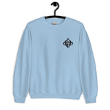Light Blue Arise Sweatshirt On Hanger, Front View