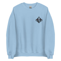 Front View Of A Light Blue Arise Sweatshirt