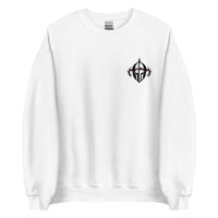 Front View Of A White Arise Sweatshirt