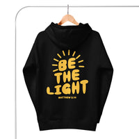Black Be The Light Hoodie On Hanger