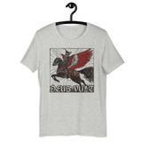 Deus Vult T-shirt In Athletic Heather On Hanger
