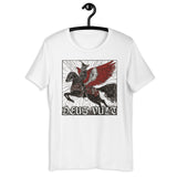 White Deus Vult T-shirt On Hanger
