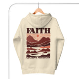 Faith Can Move Mountains Hoodie In Bone On Hanger