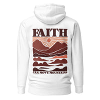 Faith Can Move Mountains Hoodie In White