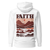 Faith Can Move Mountains Hoodie In White