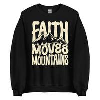 Faith Moves Mountains Sweatshirt In Black