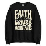 Faith Moves Mountains Sweatshirt In Black