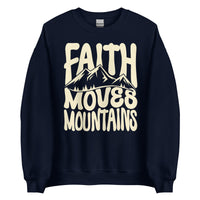 Faith Moves Mountains Sweatshirt In Navy