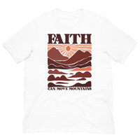 Faith Can Move Mountains T-shirt In White