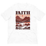 Faith Can Move Mountains T-shirt In White