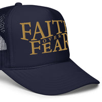 Faith Over Fear Hat Close Up