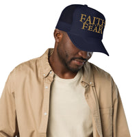 Faith Over Fear Hat In Navy