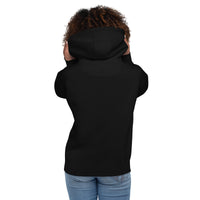 Back View Of A Woman Wearing A Black Faith Hoodie