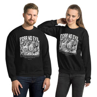 A Couple Wearing A Fear No Evil Sweatshirt In Black