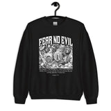 Fear No Evil Sweatshirt In Black On Hanger