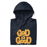 Close Up Of A Navy God Is Good All The Time Hoodie 
