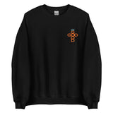 Front View Of A Black God Is Good Sweatshirt 